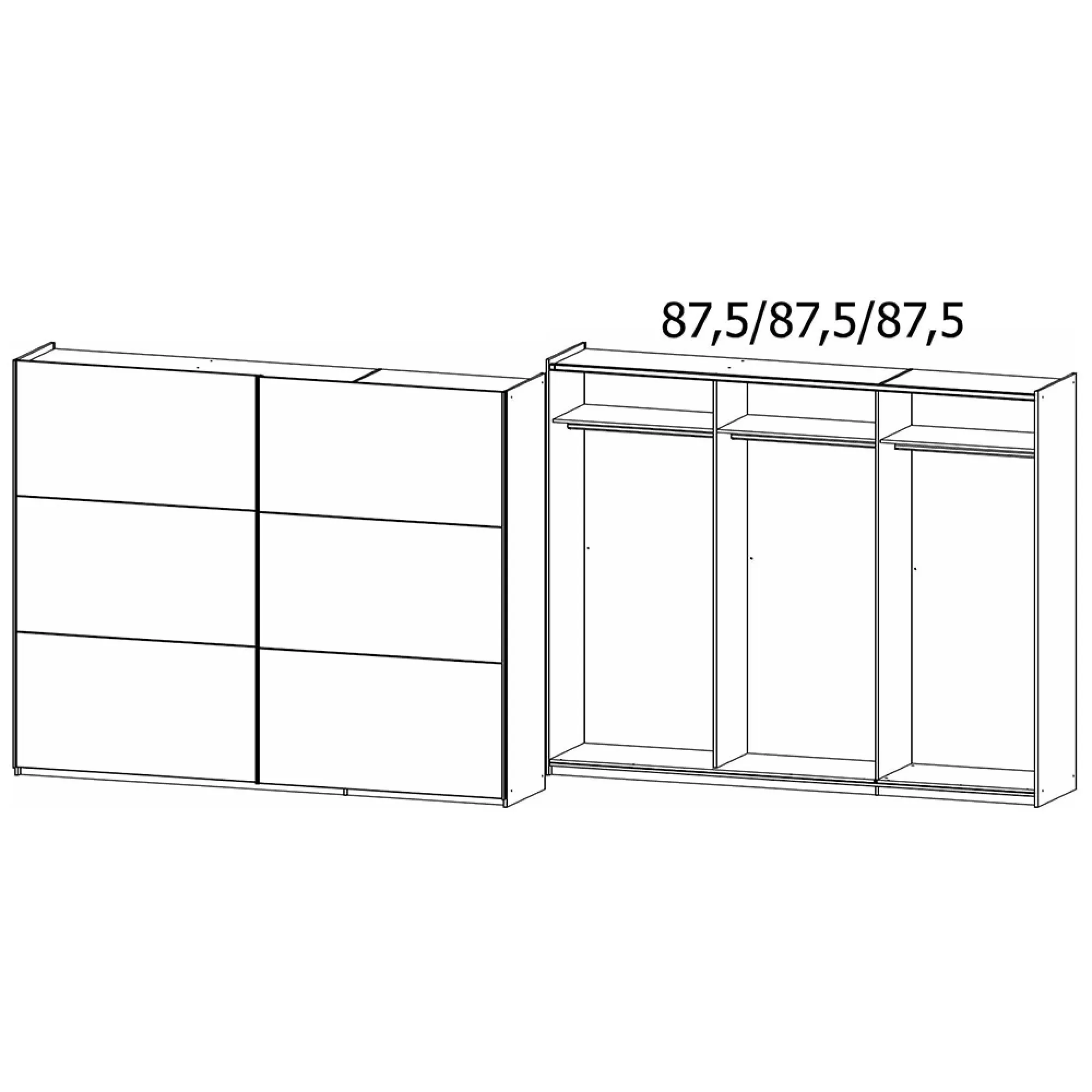 Kronach 2 Door Sliding Wardrobe - Artisan Oak