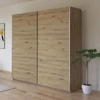 Kronach 2 Door Sliding Wardrobe - Artisan Oak