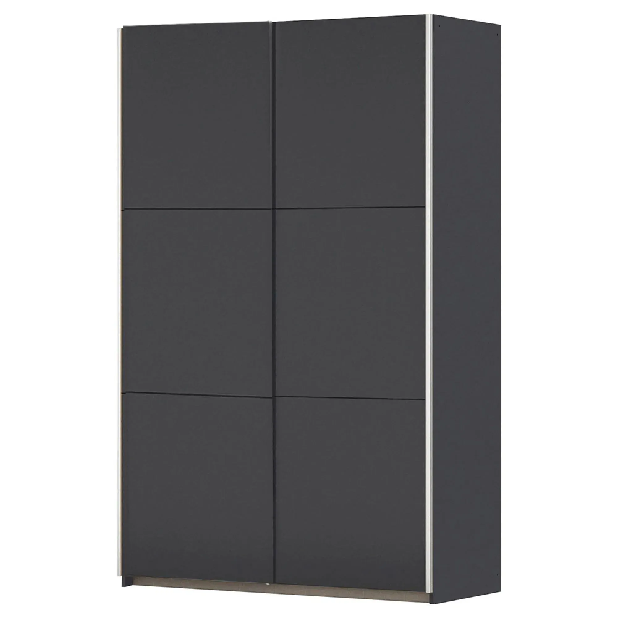 Kronach 2 Door Sliding Wardrobe - Metallic Dark Grey