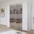 Kronach 218cm 2 Door Mirrored Sliding Wardrobe - Alpine White