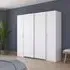 Kronach 225cm 4 Door Wardrobe - Alpine White