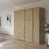 Kronach 225cm 4 Door Wardrobe - Artisan Oak