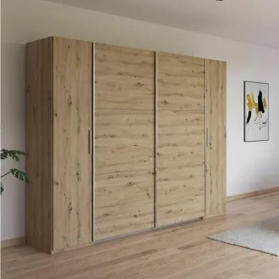Kronach 4 Door Wardrobe - Artisan Oak