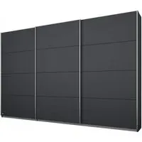 Kulmbach 3-Door Sliding Wardrobe - Grey Metallic