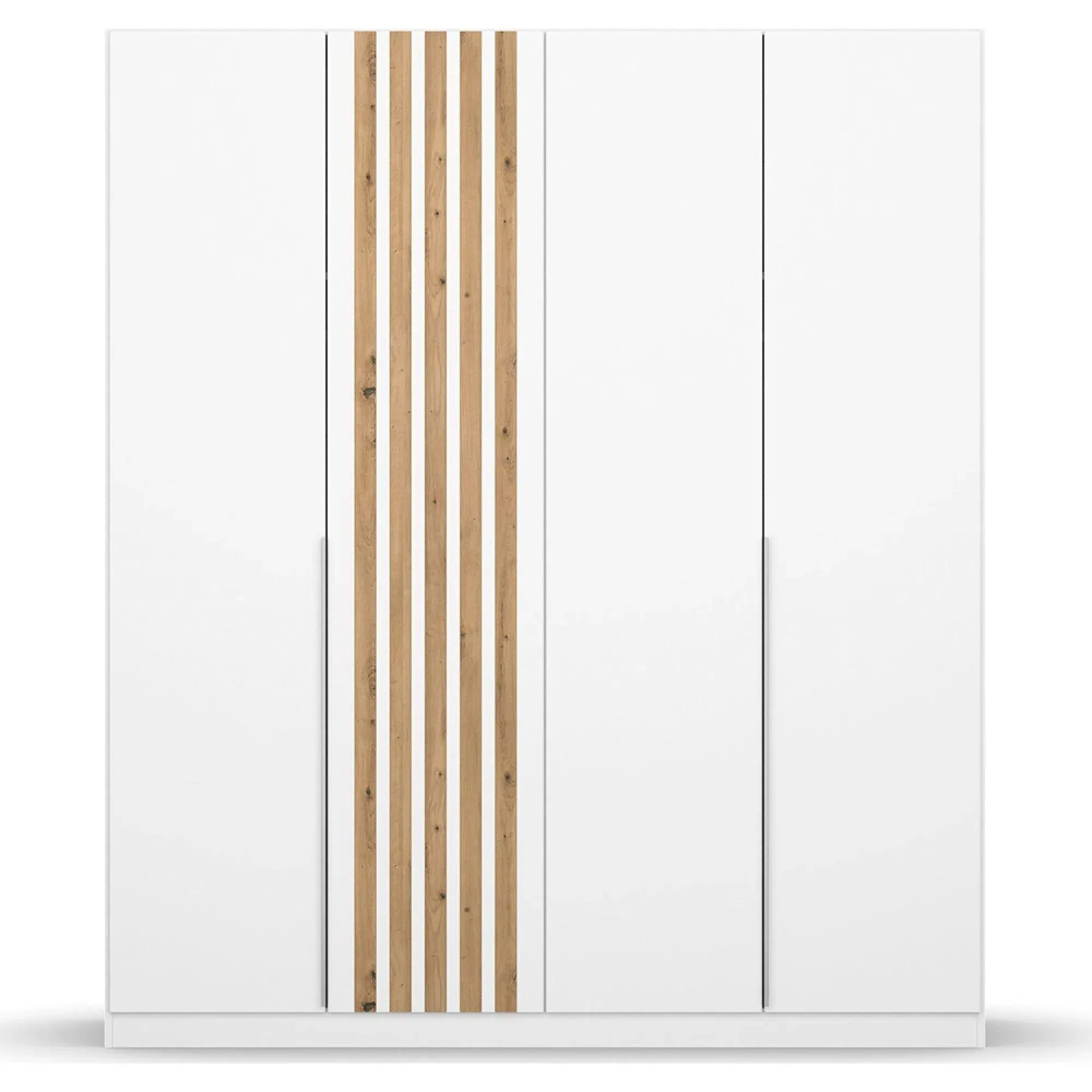 Lamella 181cm 4 Door Wardrobe - Alpine White