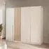 Lamella 226cm 4 Door Wardrobe - Alpine White