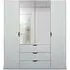 Lias 4 Door Wardrobe with Mirror - Grey