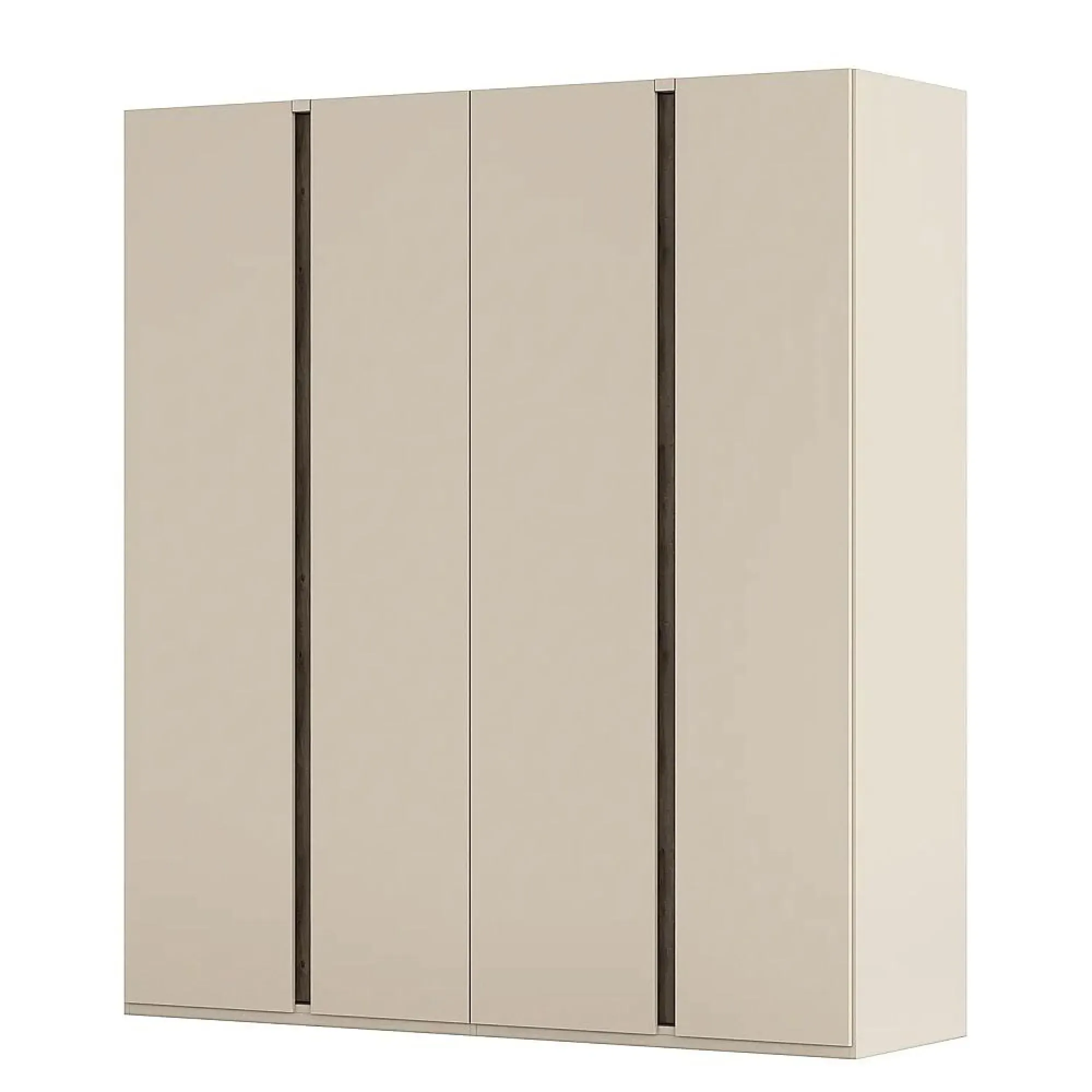 Luana 4 Door Wardrobe - Champagne, Atlantic Dark Oak