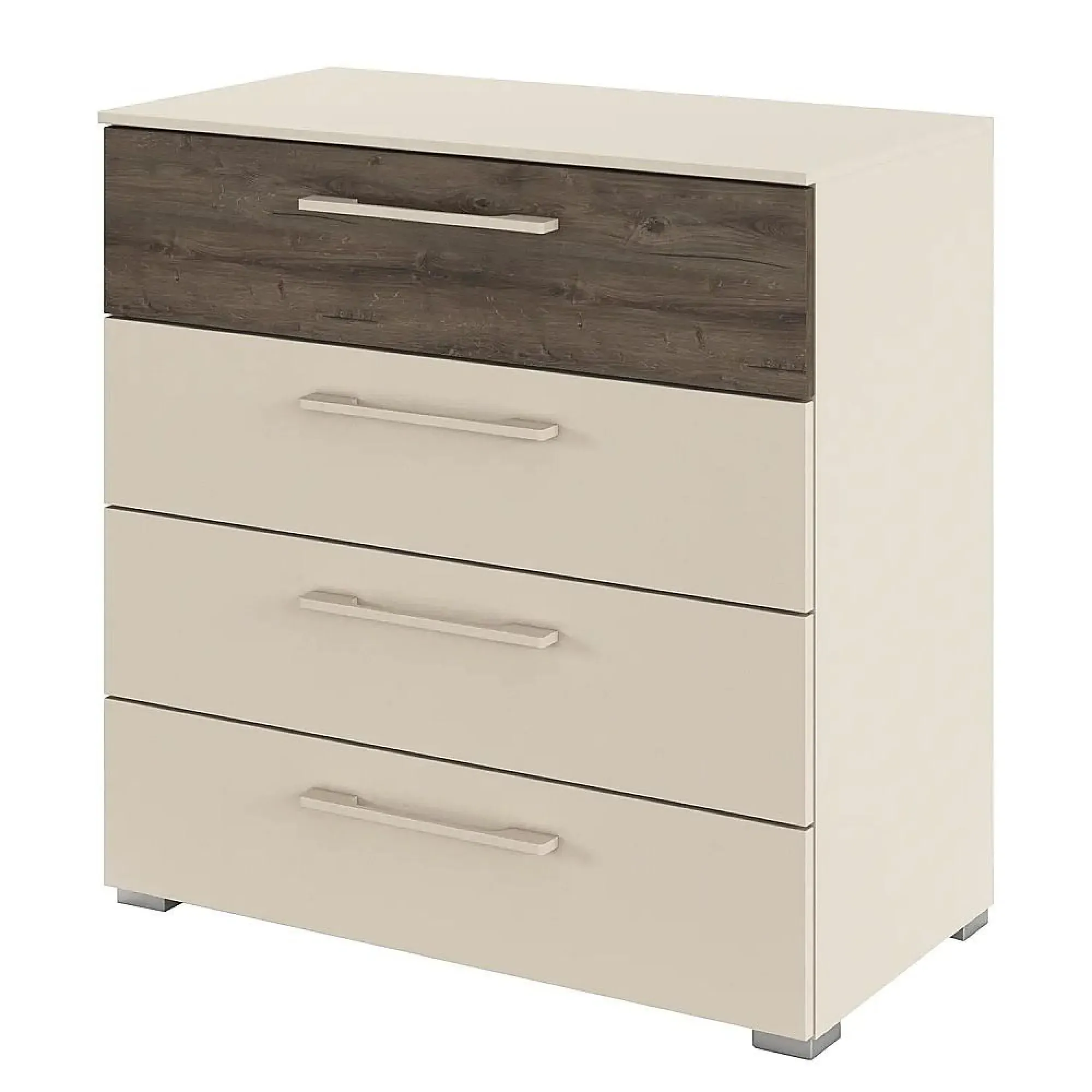 Luana 4 Drawer Chest - Champagne, Atlantic Dark Oak