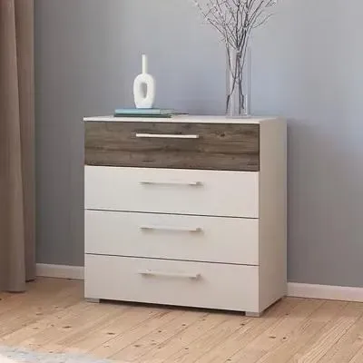 Luana 4 Drawer Chest - Champagne, Atlantic Dark Oak image