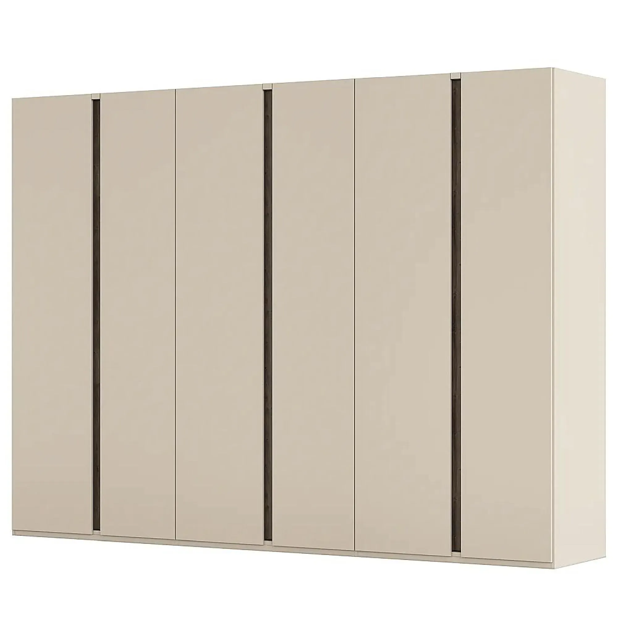Luana 6 Door Wardrobe - Champagne, Atlantic Dark Oak