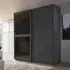 Lumis 2 Door Sliding Wardrobe - Graphite, Glass