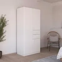 Maika 3 Door Wardrobe - Alpine White