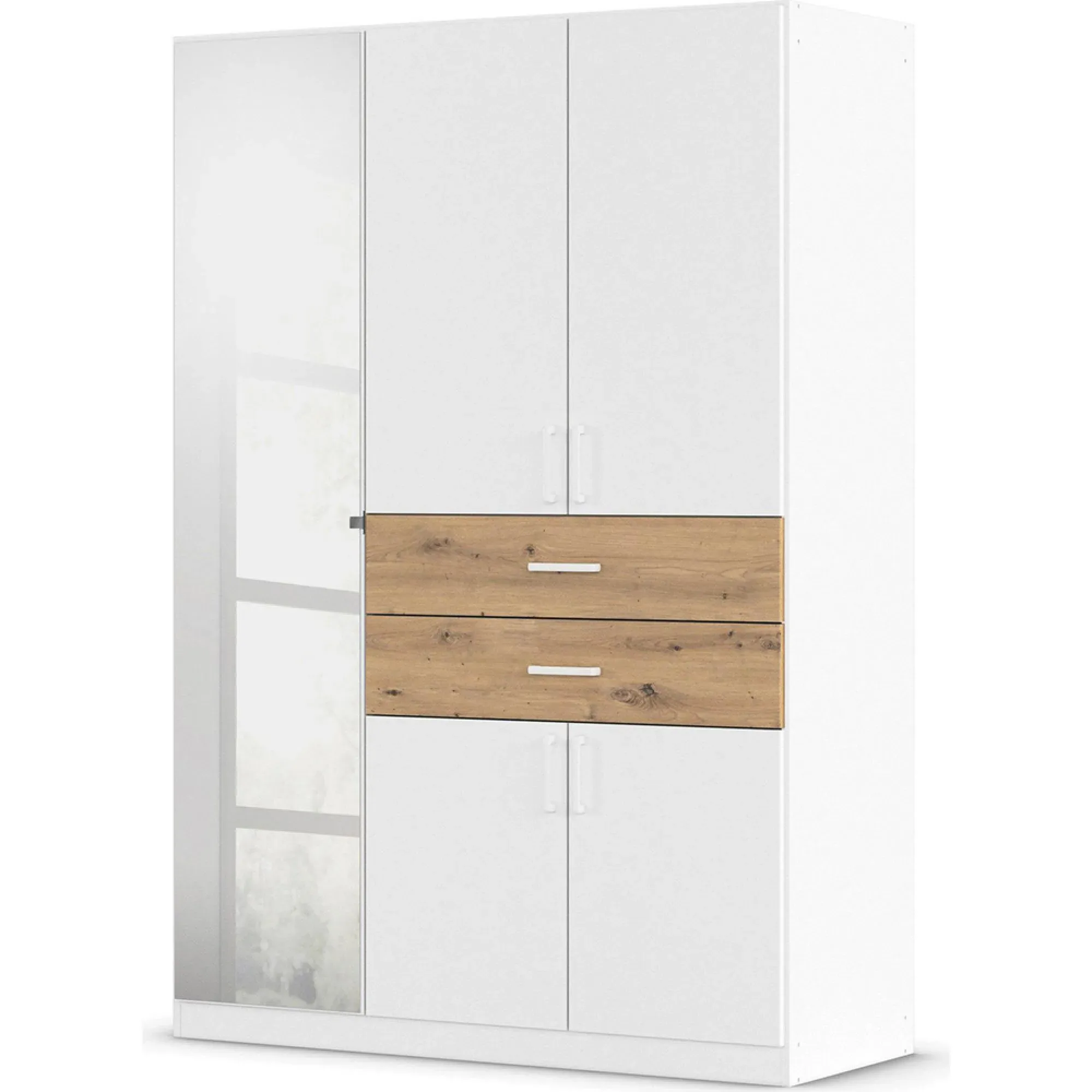Maika 5 Door Combi Wardrobe - Alpine White