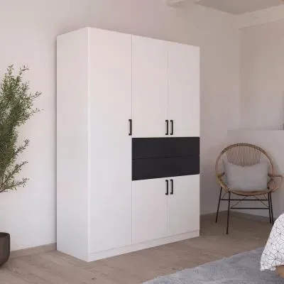 Maika 5 Door Wardrobe - Alpine White image
