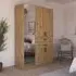 Maika 5 Door Wardrobe - Artisan Oak