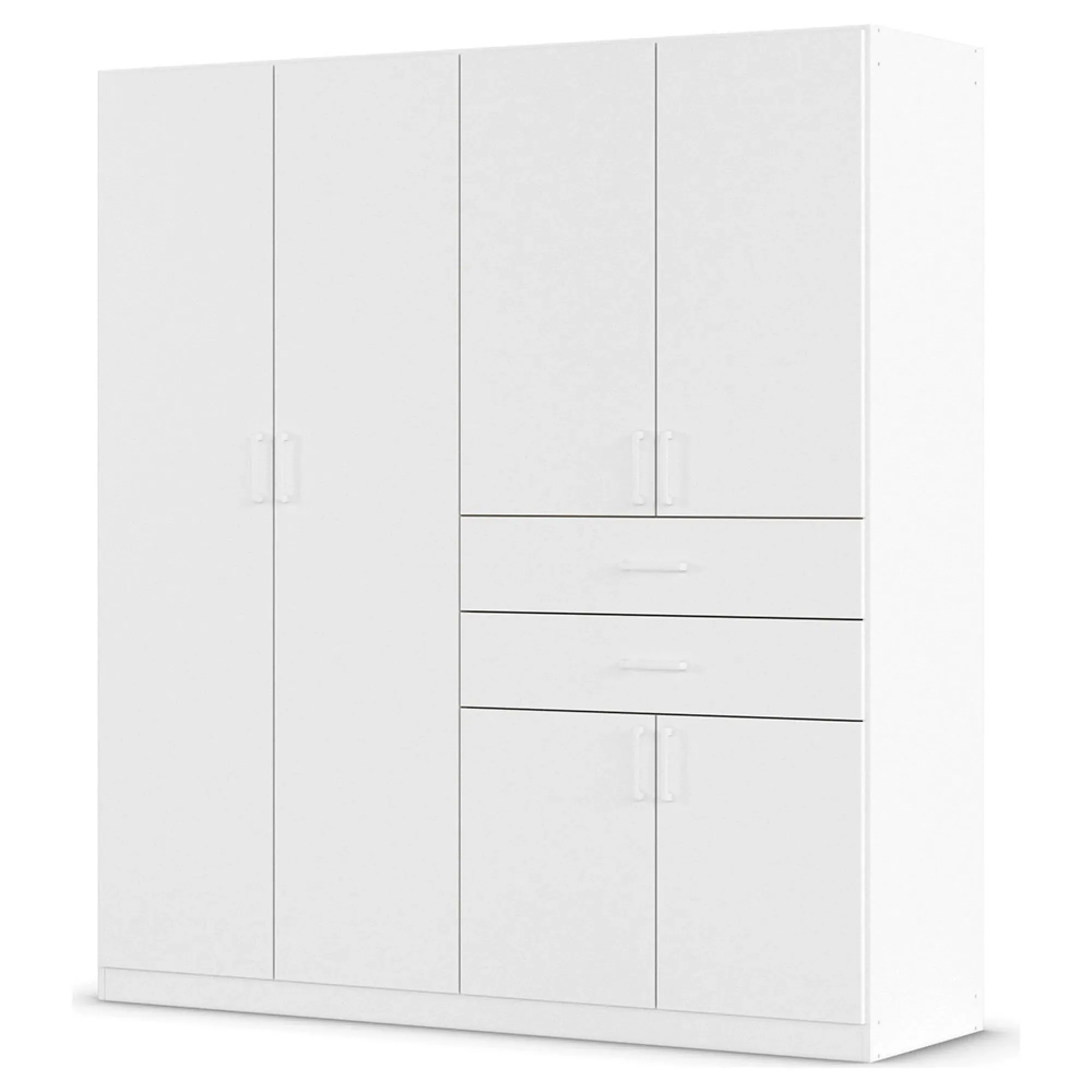 Maika 6 Door Wardrobe - Alpine White