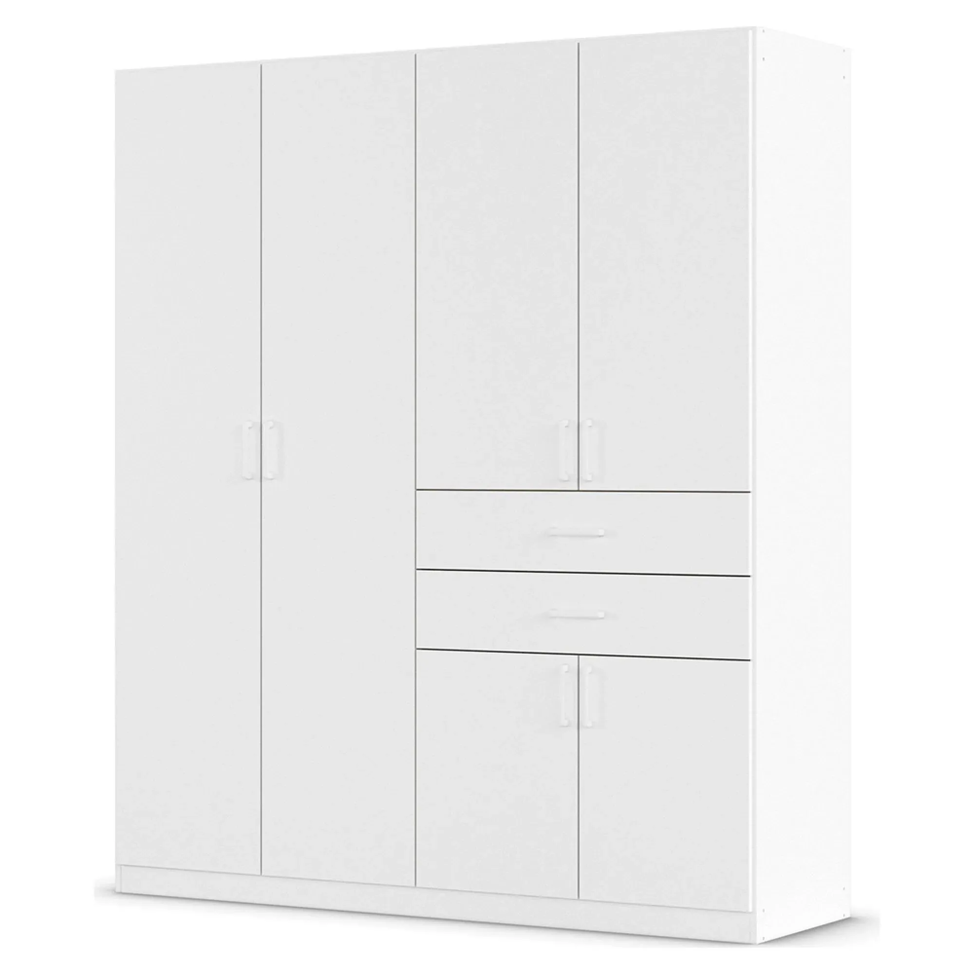 Maika 6 Door Wardrobe - Alpine White