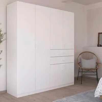 Maika 6 Door Wardrobe - Alpine White image