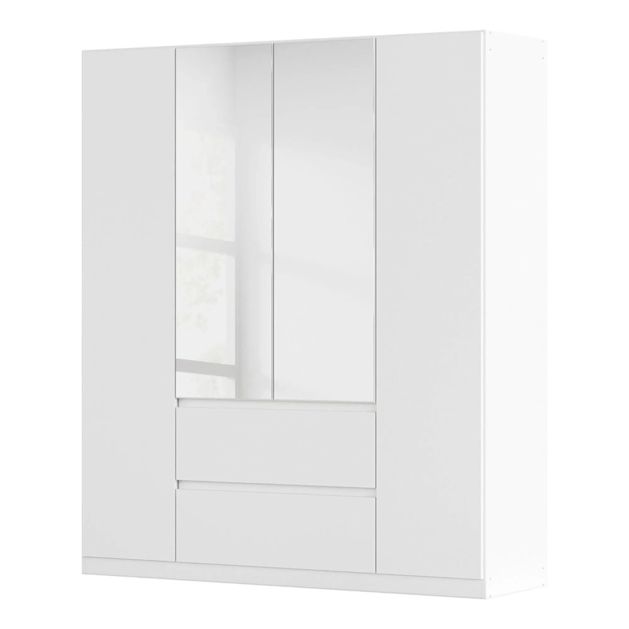 Mainz Plus 4 Door Combi Wardrobe - Alpine White