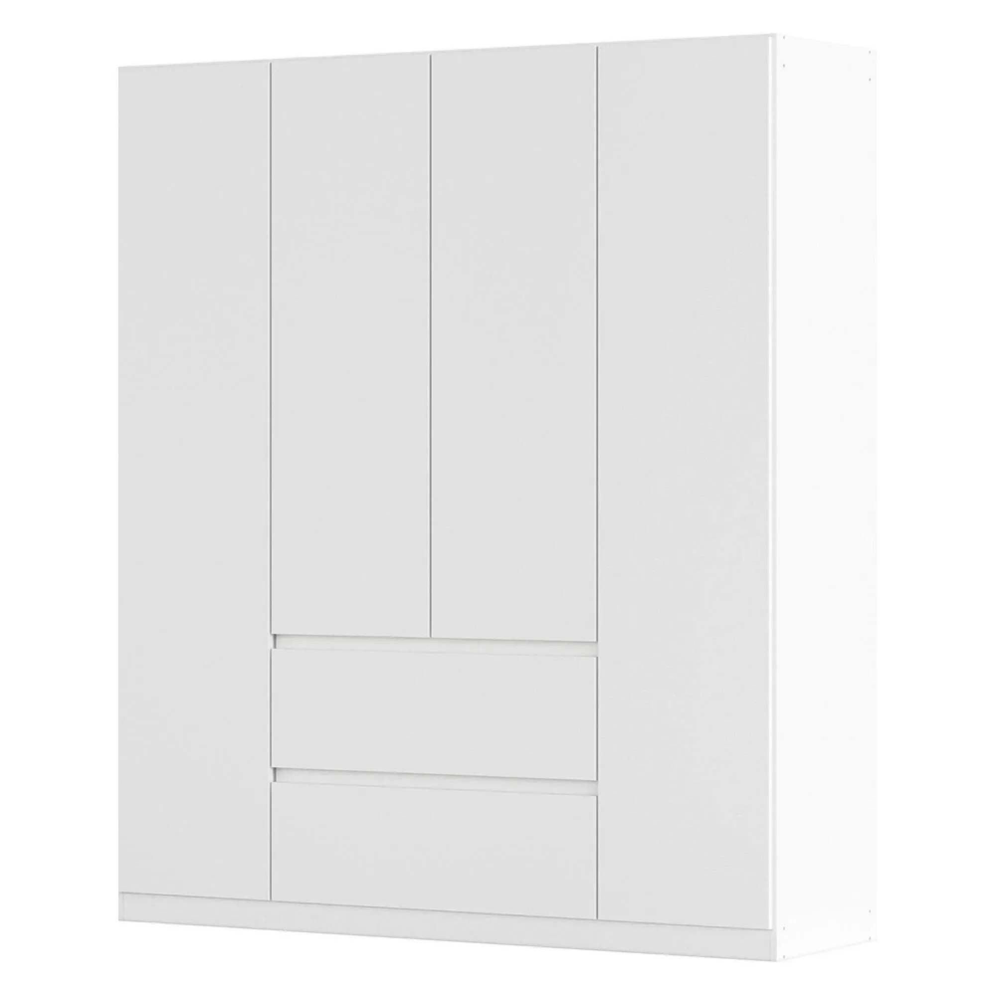 Mainz Plus 4 Door Wardrobe with Drawer - Alpine White