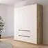 Mainz Plus 4 Door Wardrobe with Drawer - Sonoma Oak