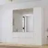 Mainz Plus 5 Door Combi Wardrobe - Alpine White