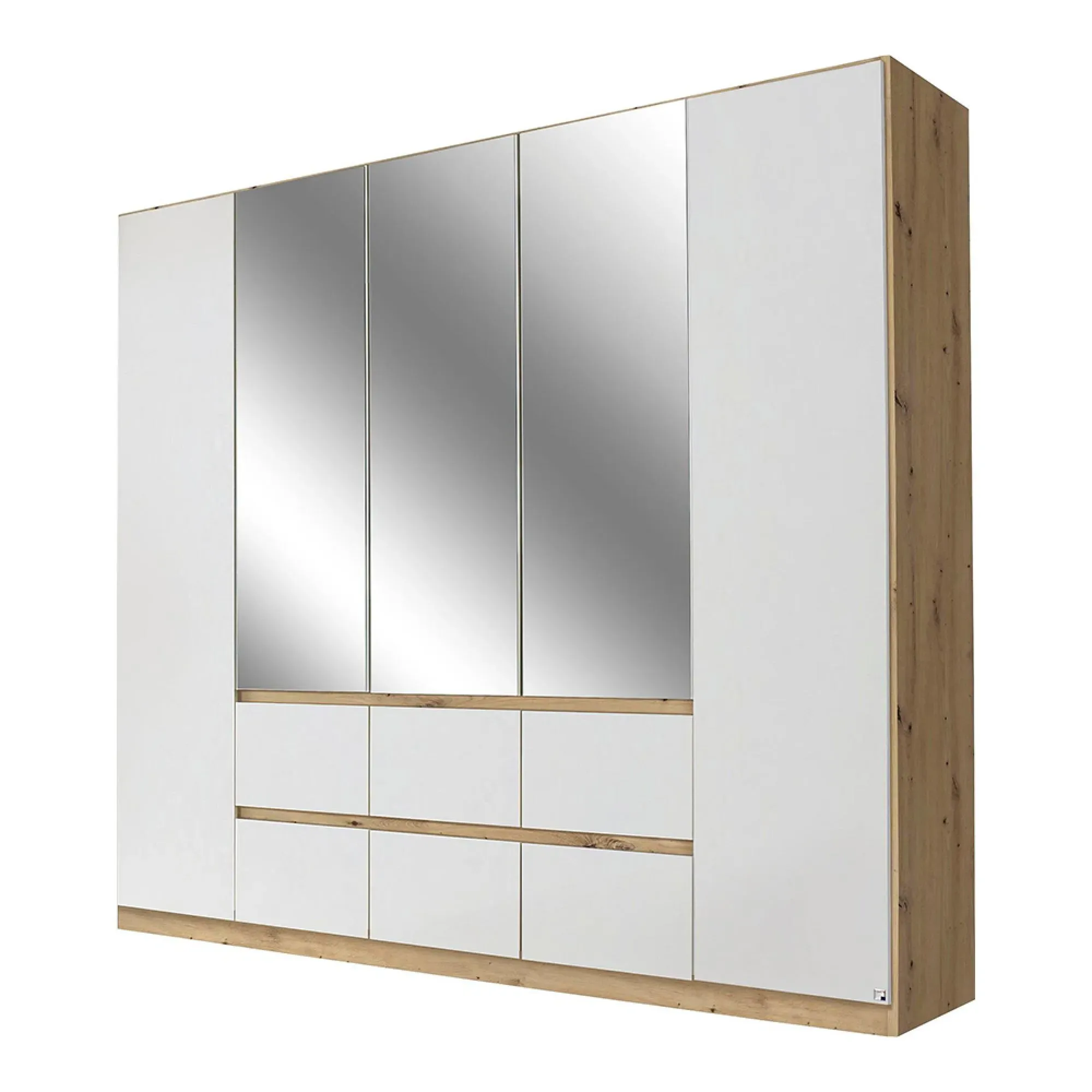 Mainz Plus 5 Door Combi Wardrobe - Sonoma Oak