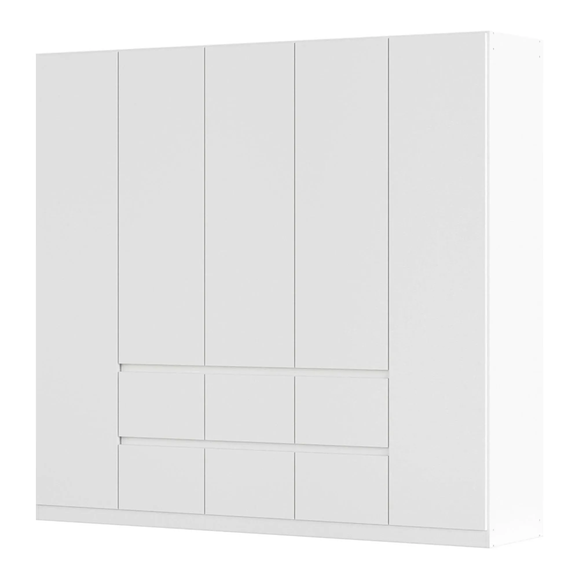Mainz Plus 5 Door Wardrobe with Drawer - Alpine White