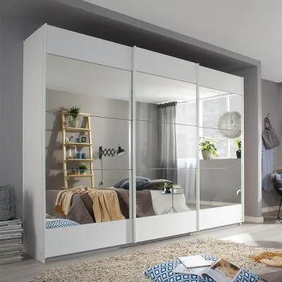 Malibu 3 Door Sliding Wardrobe - Alpine White image