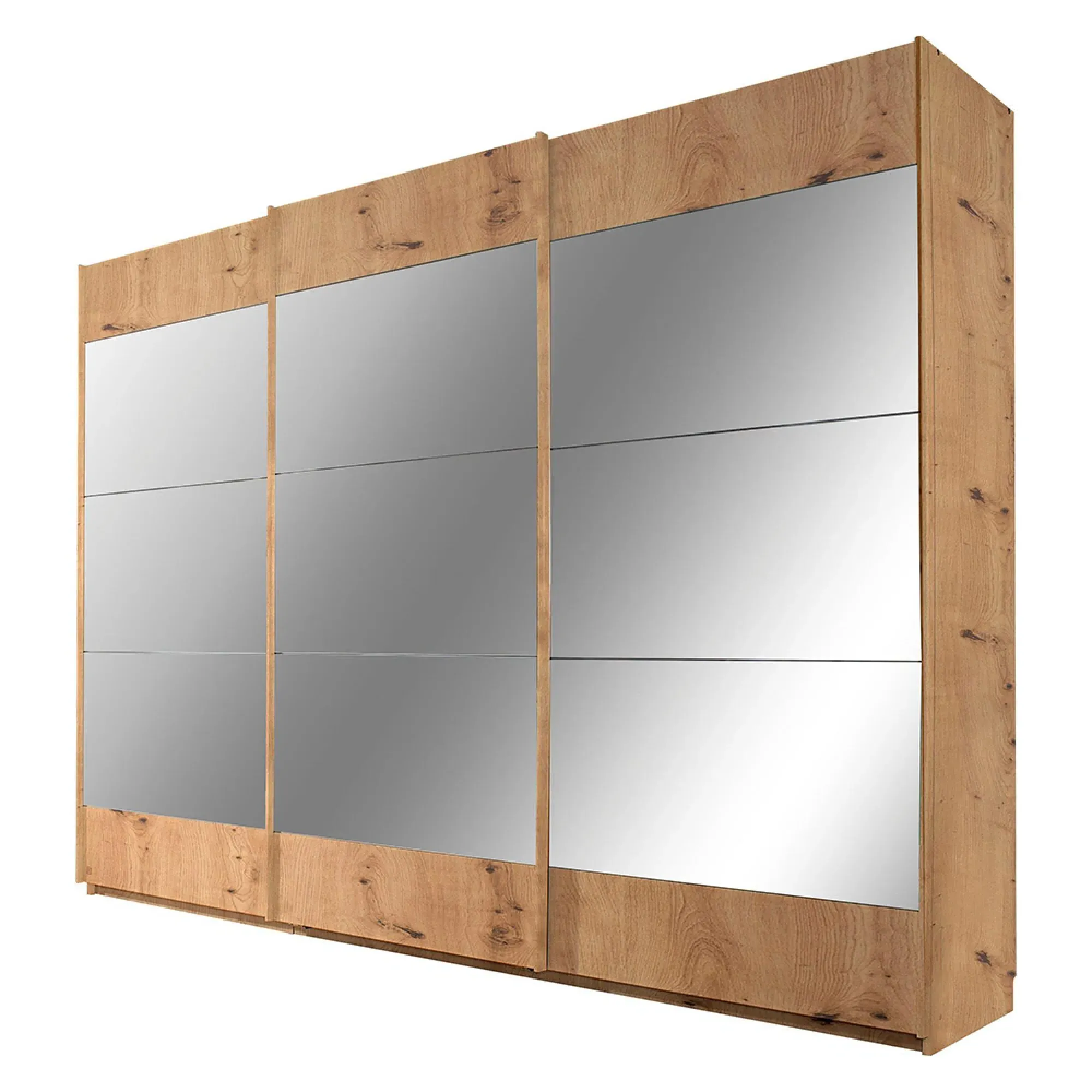 Malibu 3 Door Sliding Wardrobe - Artisan Oak