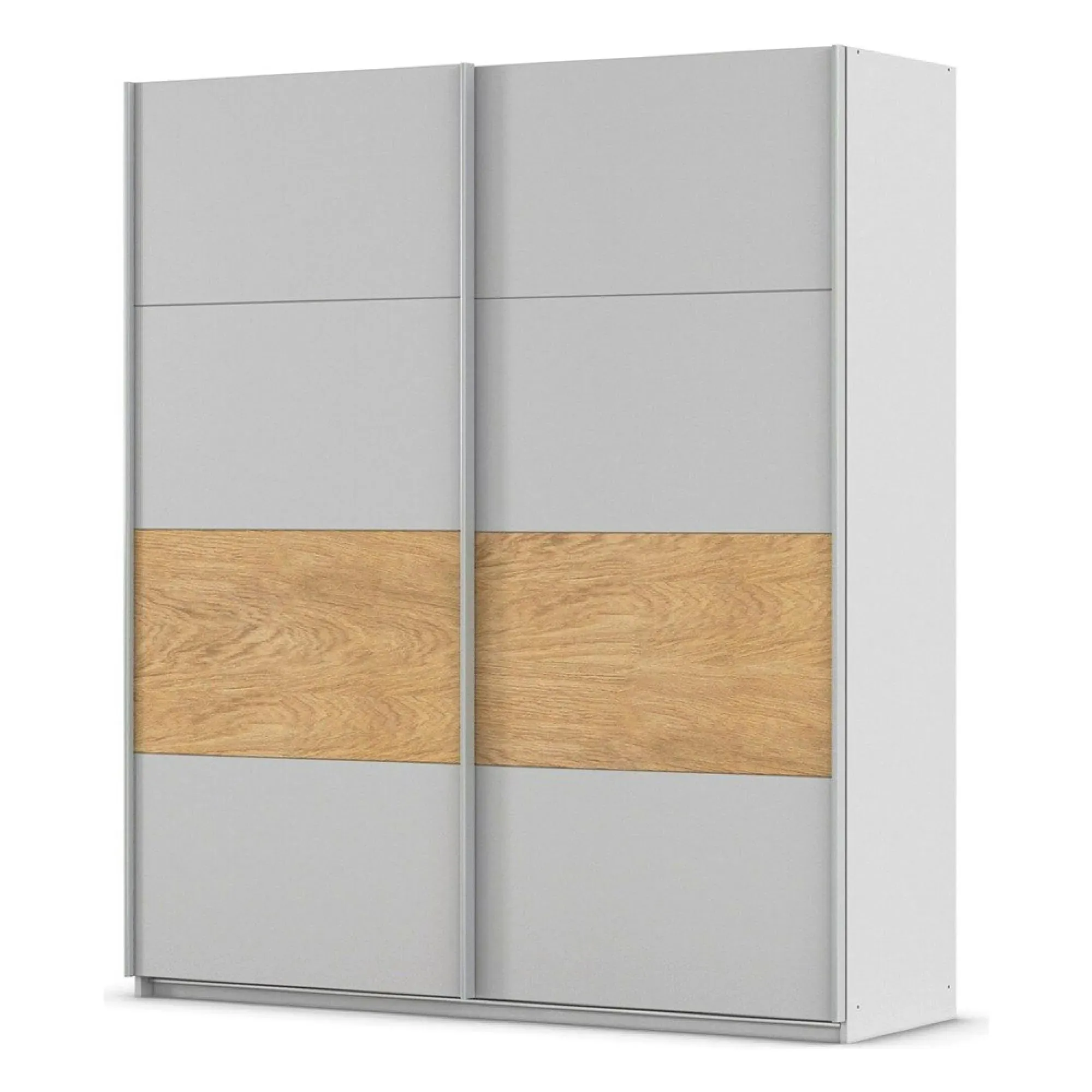 Malva 181cm 2 Door Sliding Wardrobe - Silk Grey