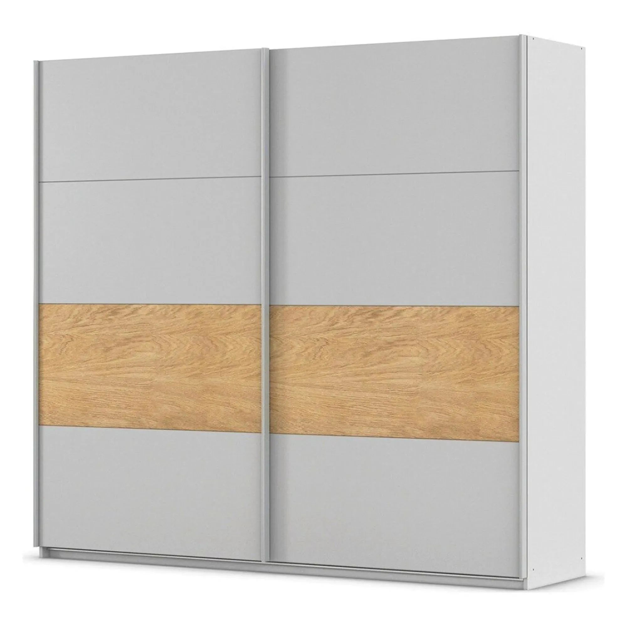 Malva 226cm 2 Door Sliding Wardrobe - Silk Grey