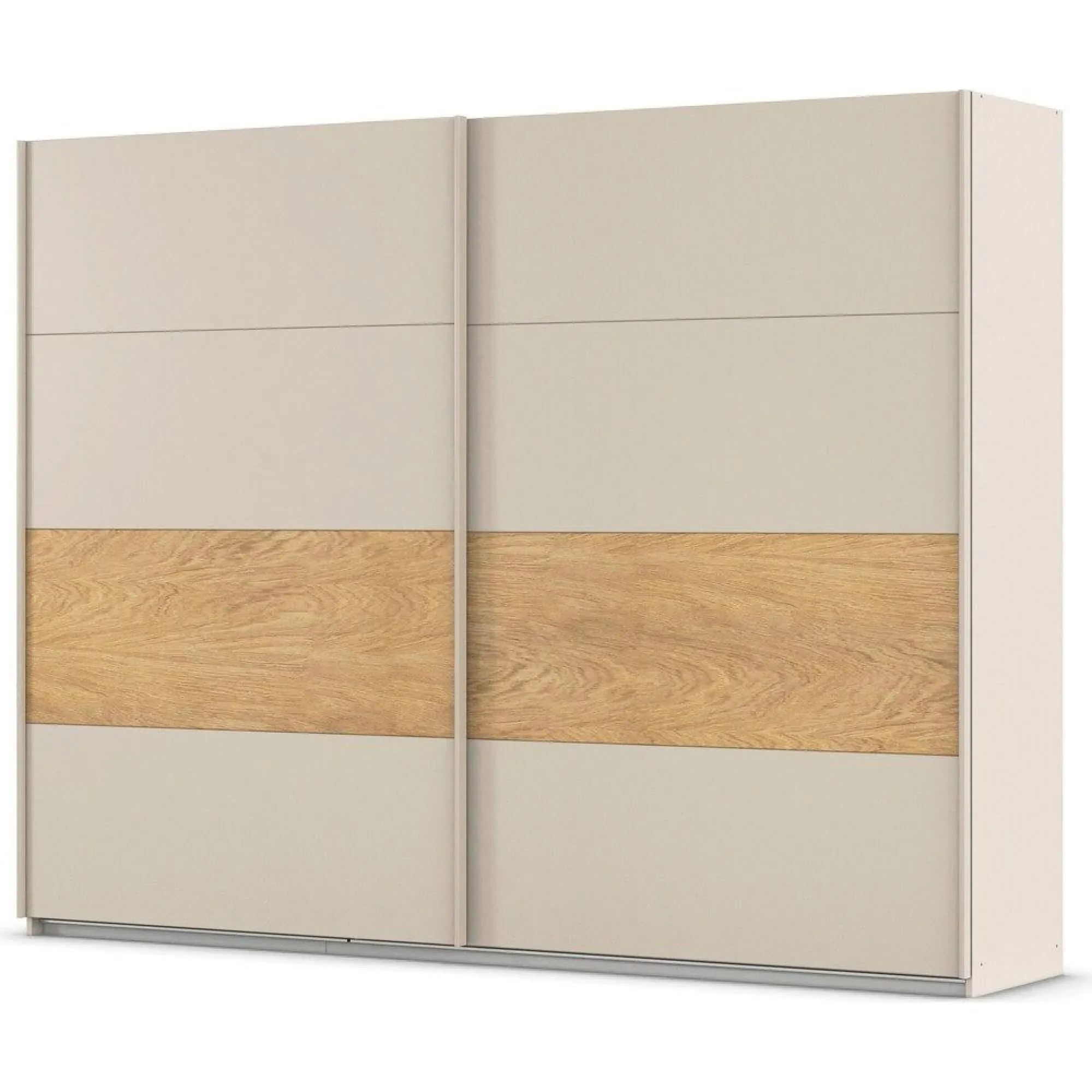Malva 271cm 2 Door Sliding Wardrobe - Champagne