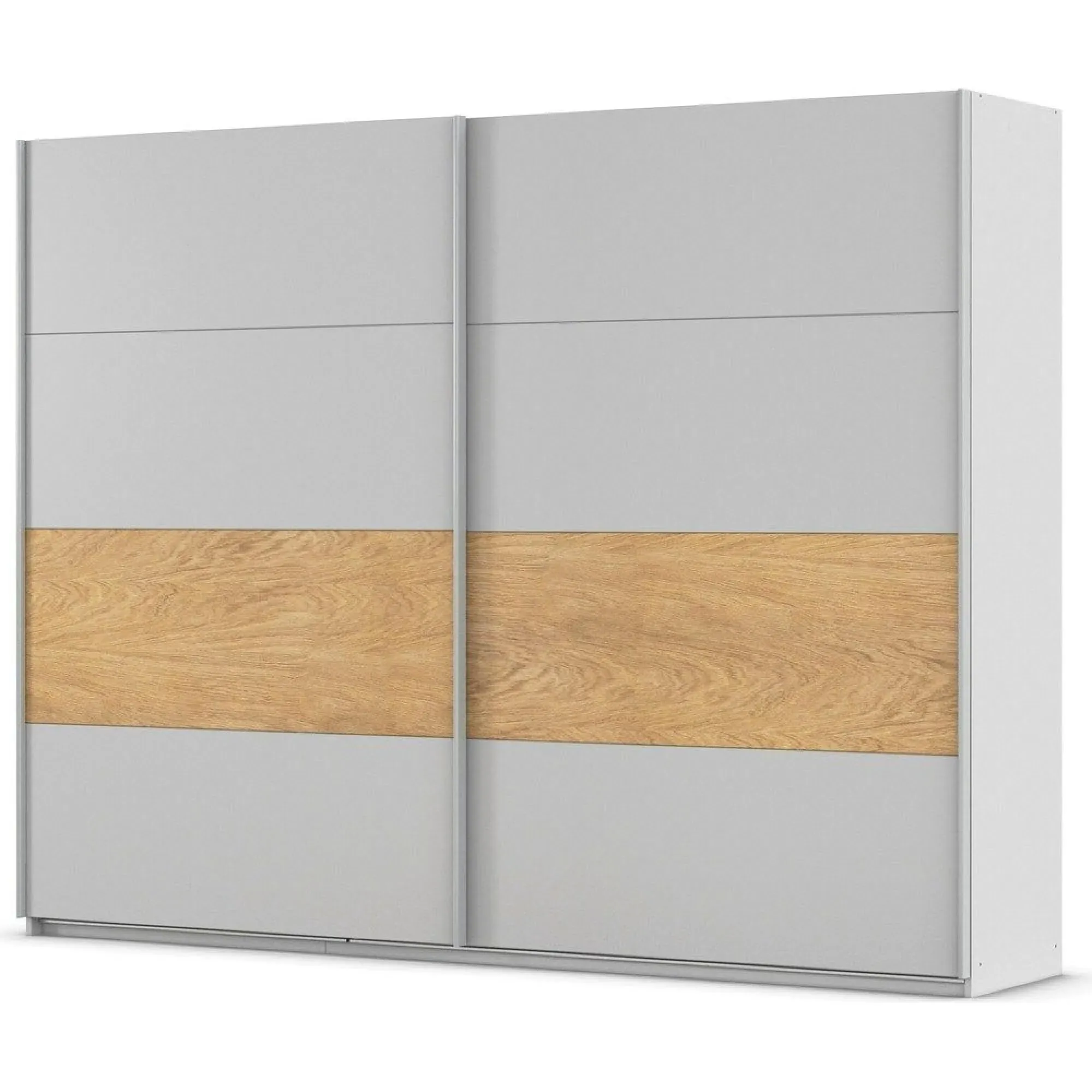 Malva 271cm 2 Door Sliding Wardrobe - Silk Grey