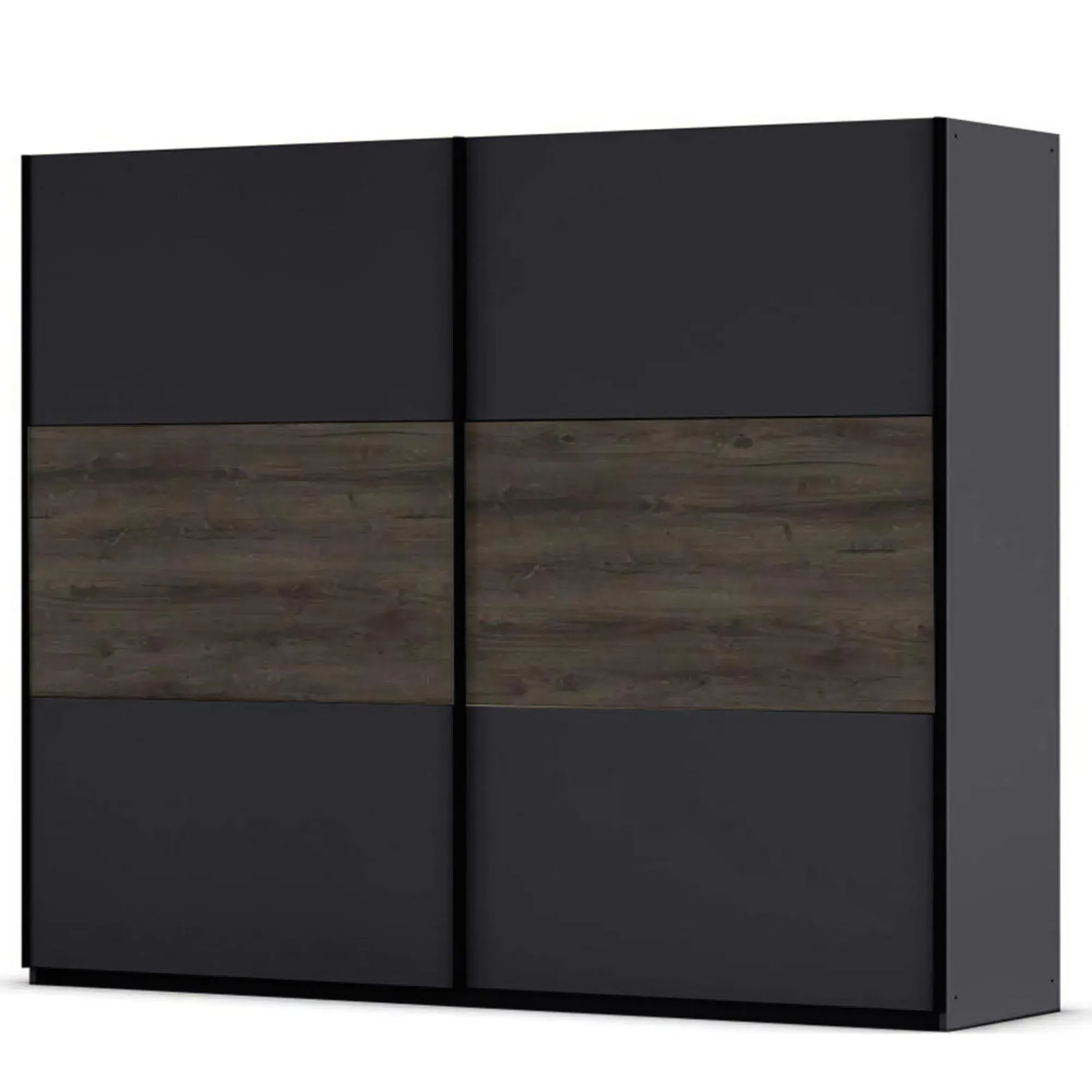 Marbella 2 Door Sliding Wardrobe - Grey, Oak