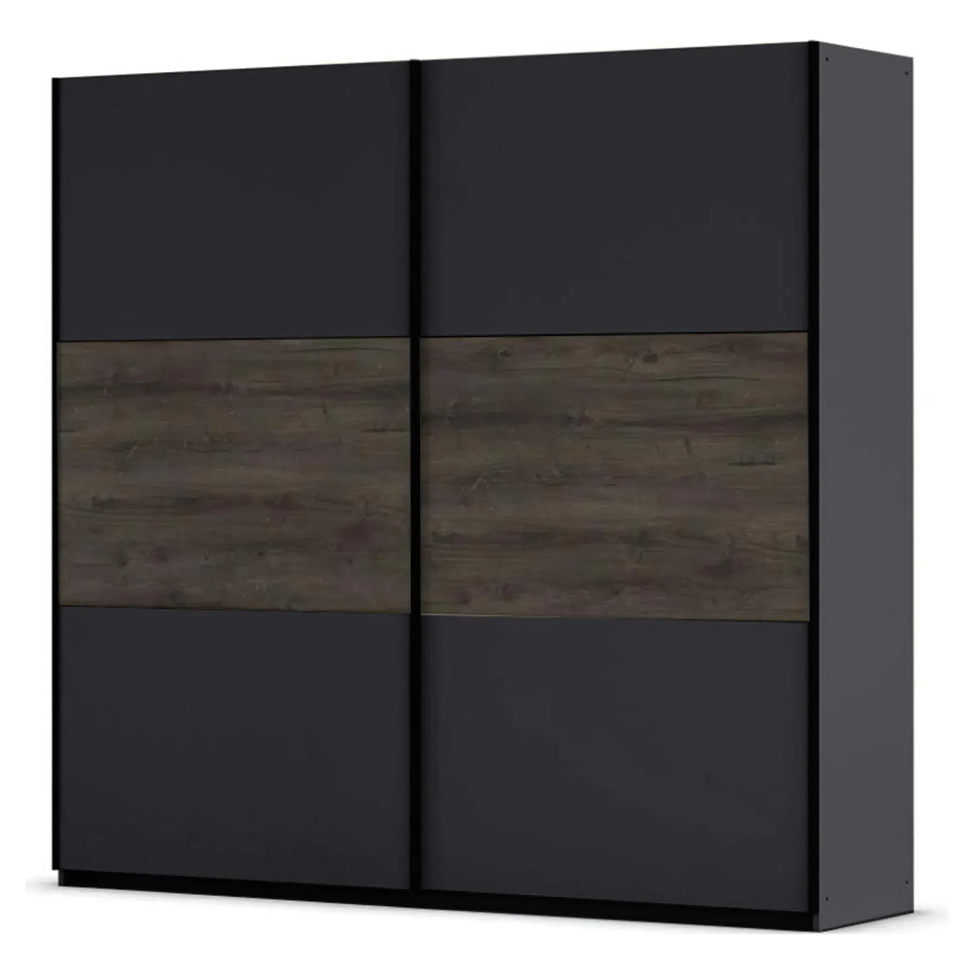 Marbella 218cm 2 Door Sliding Wardrobe with Extras - Grey