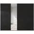 Miramar 2 Door Sliding Wardrobe - Black, Glass