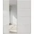 Miramar 2 Door Sliding Wardrobe - White, Glass