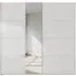 Miramar 2 Door Sliding Wardrobe - White, Glass