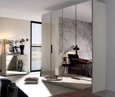 Miramar 4 Door Combi Wardrobe - Silk Grey image