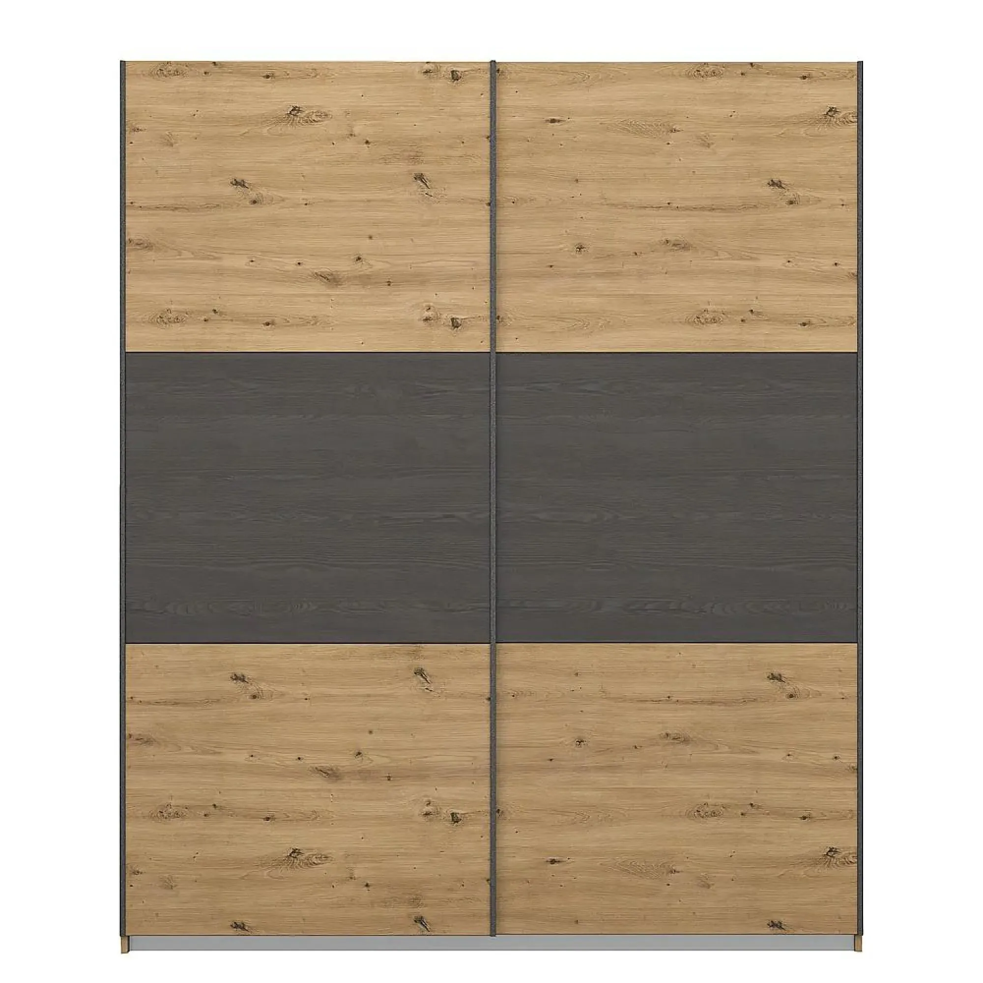 Miro 175cm 2 Door Sliding Wardrobe - Oak