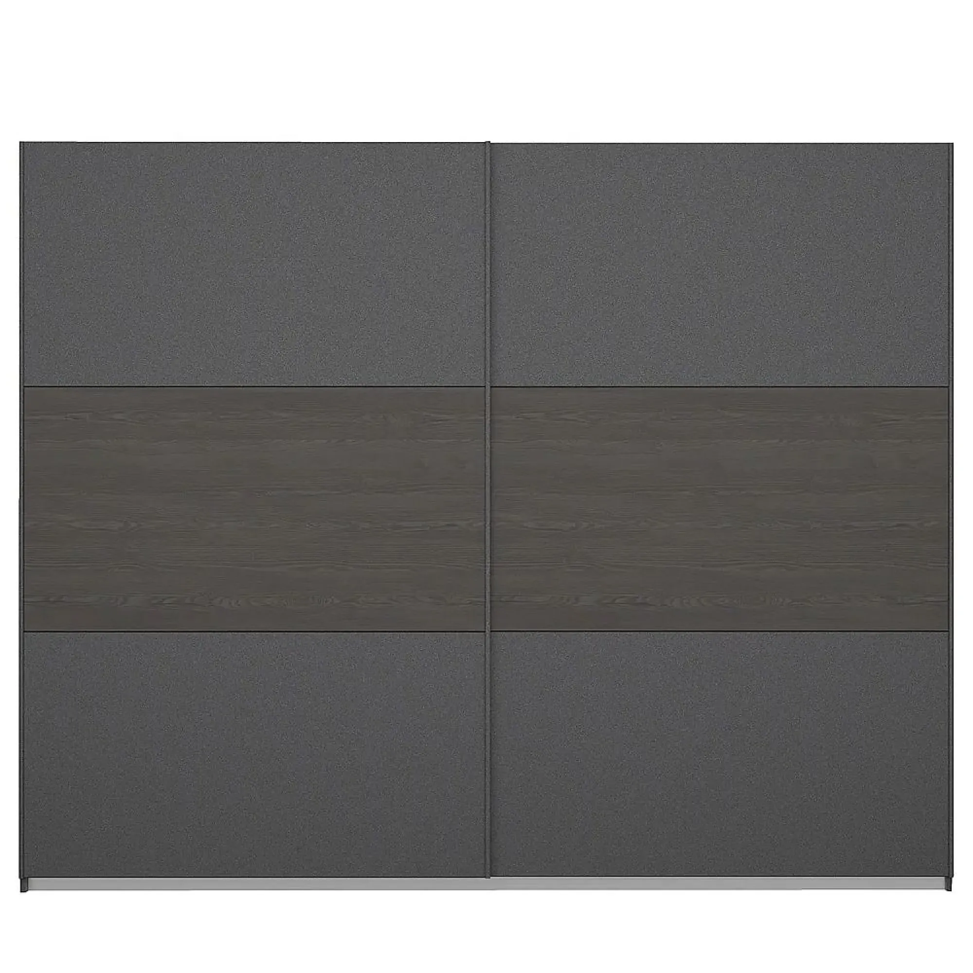 Miro 261cm 2 Door Sliding Wardrobe - Grey, Oak