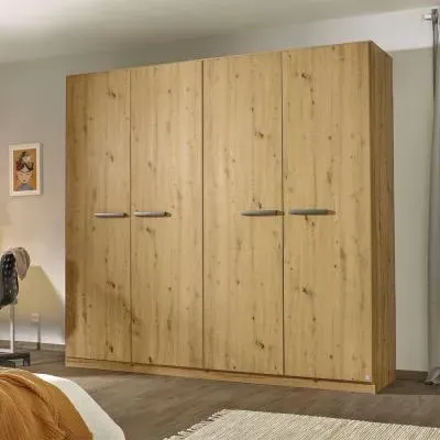 Modi 4 Door Wardrobe - Artisan Oak