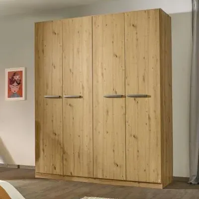 Modi 4 Door Wardrobe - Artisan Oak