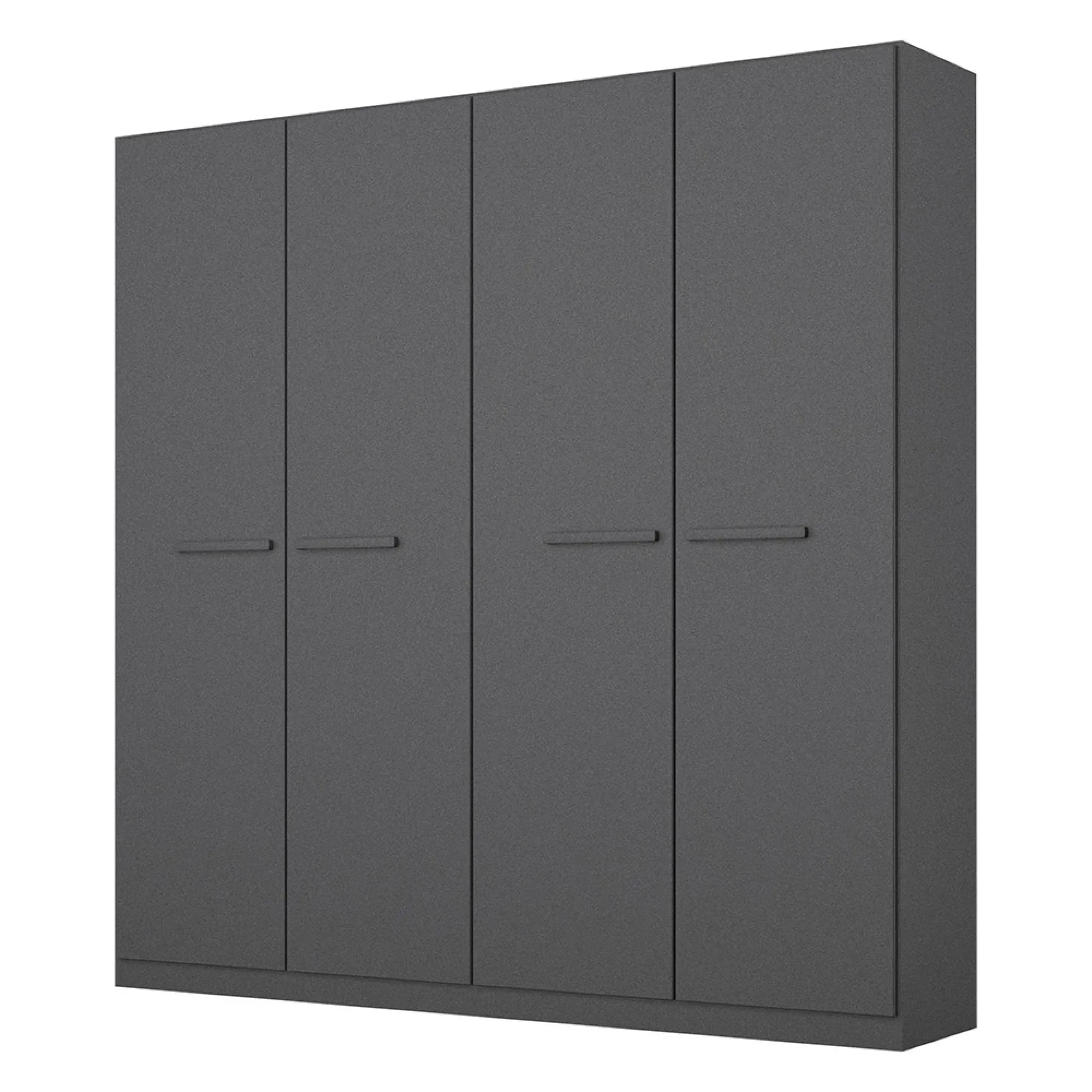 Modi 4 Door Wardrobe - Metallic Dark Grey