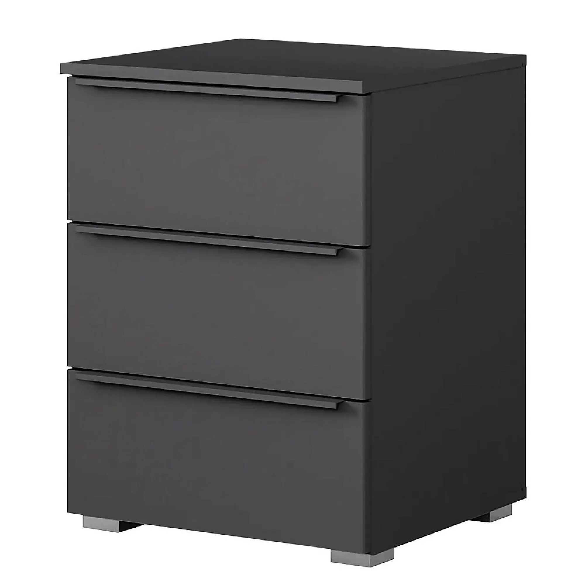 Monostar 3 Drawer Bedside Cabinet - Grey