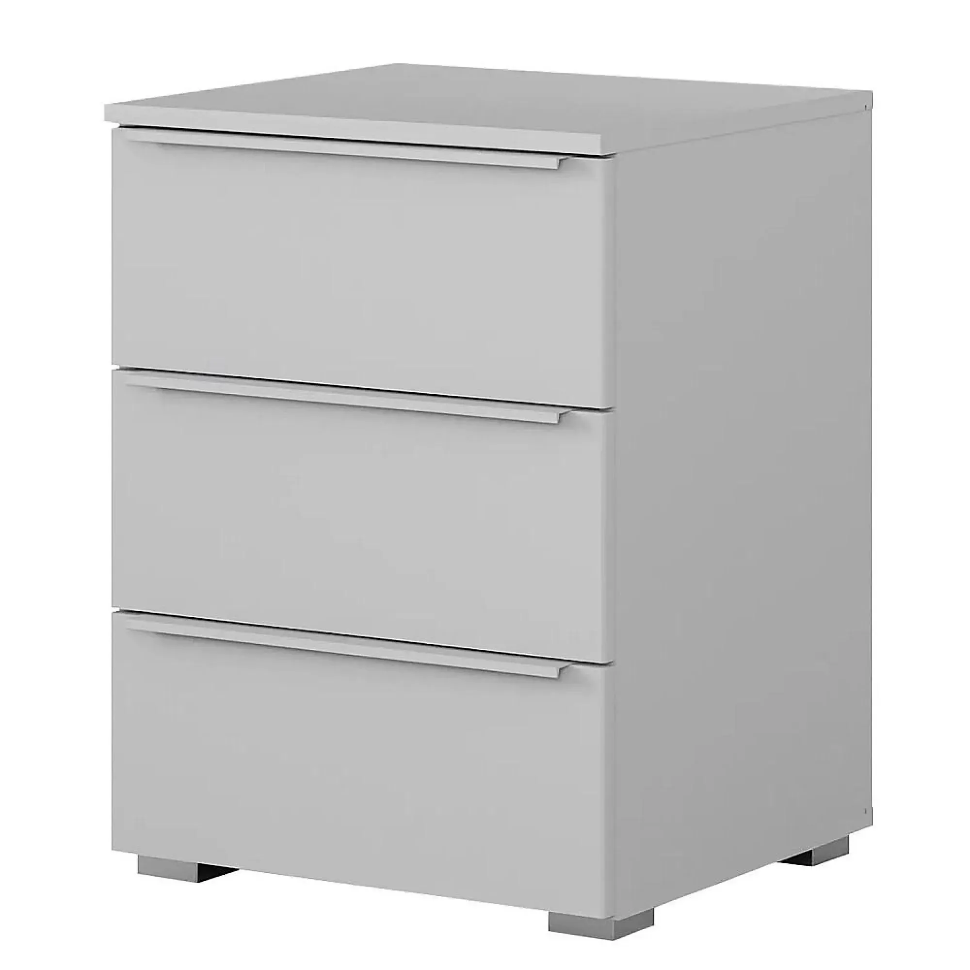 Monostar 3 Drawer Bedside Cabinet - Grey