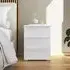 Monostar 3 Drawer Bedside Cabinet - White