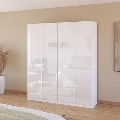 Monostar 4 Door Wardrobe - Alpine White